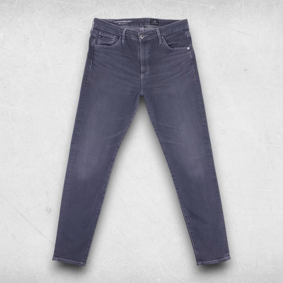 AG Farrah Skinny Ankle Jeans Women 31R Gray High Rise Clean Girl Casual Chic - Picture 1 of 10